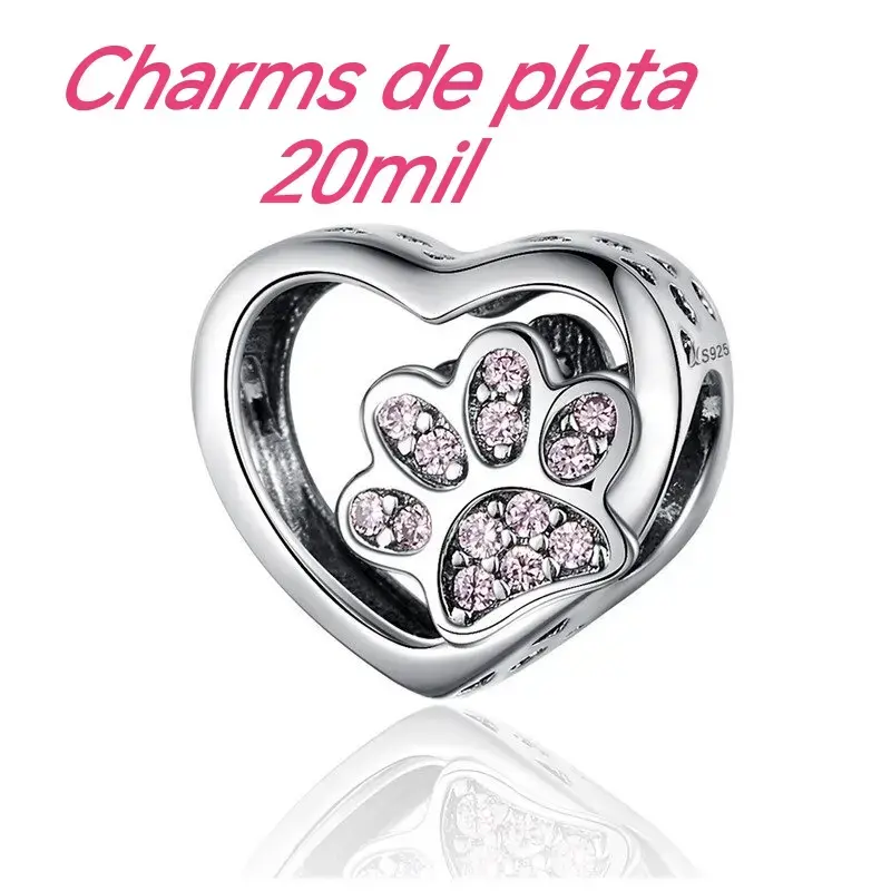 Pulsera de plata Pandora con charms - 2