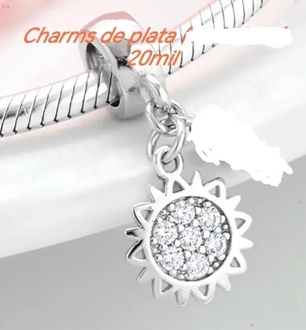 Pulsera de plata Pandora con charms - 3