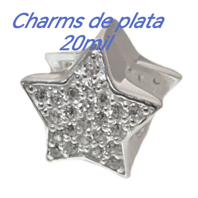 Pulsera de plata Pandora con charms - 6