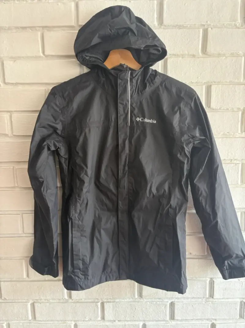 Chaqueta impermeable Columbia negra Omni-Tech - 1