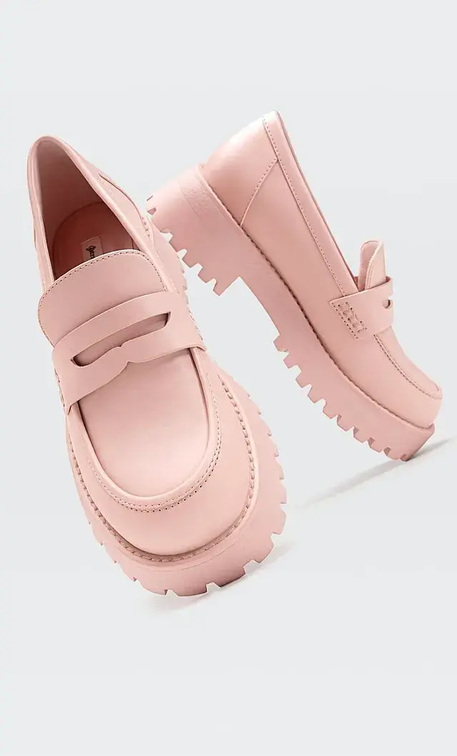 Zapatos mocasines rosados Sybilla talla 38 - 3