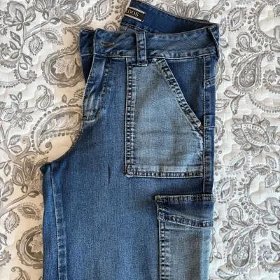 Jeans cargo azul para mujer Wados - miniatura 4