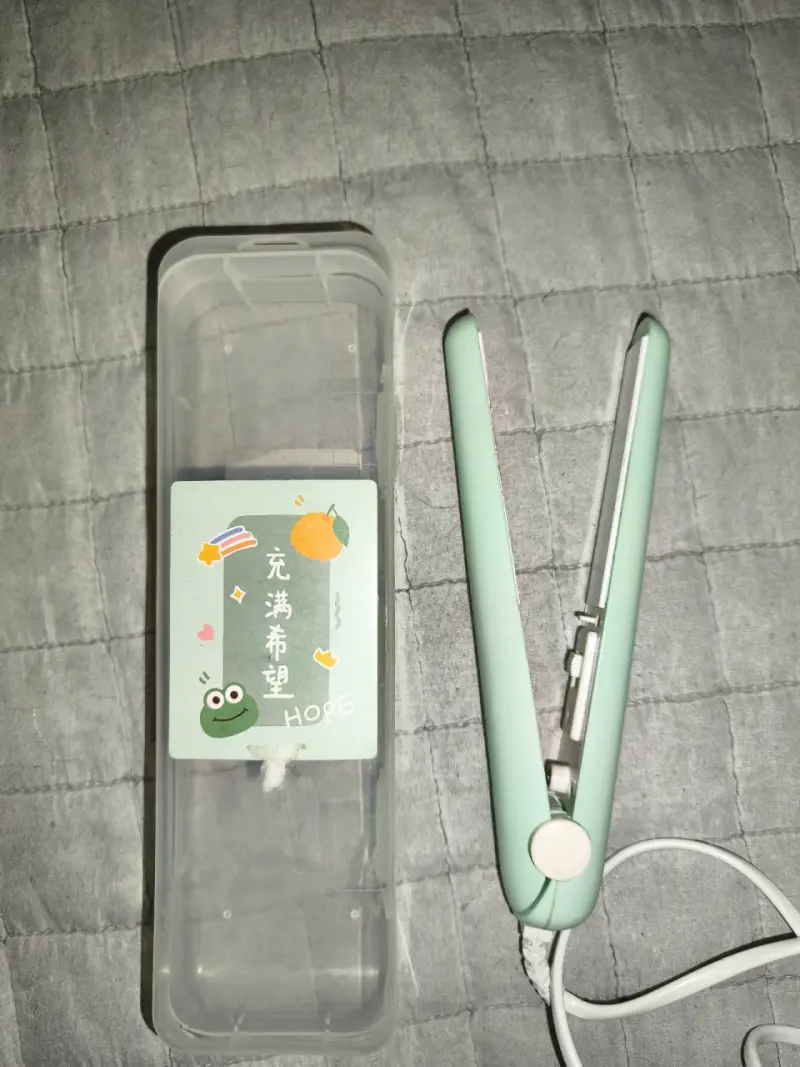 Plancha de Pelo Portátil Verde Menta
