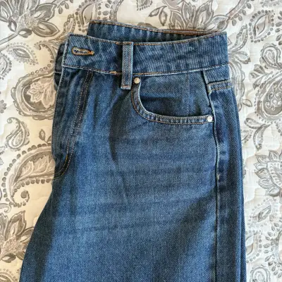 Jeans de mezclilla azul para mujer Opposite - miniatura 4
