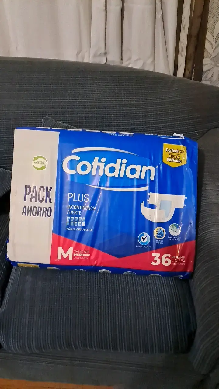 Pañales para adultos Cotidian Plus M 36 unidades - 1