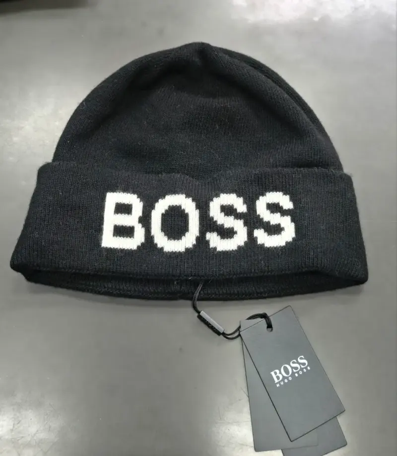 Gorro de lana negro Boss Hugo Boss