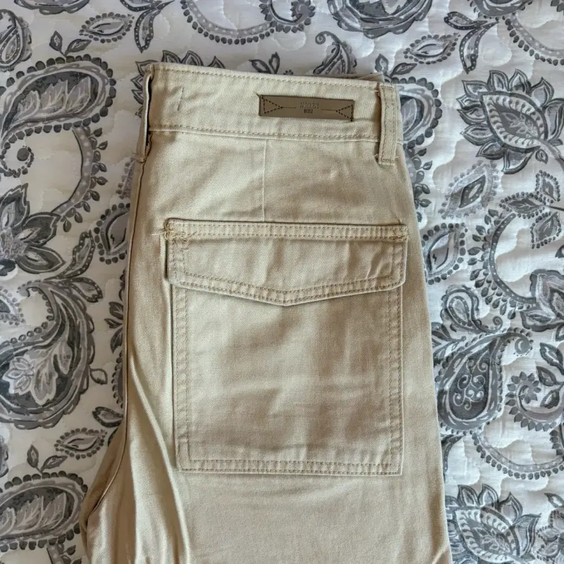 Pantalones cargo beige para mujer Index - 3