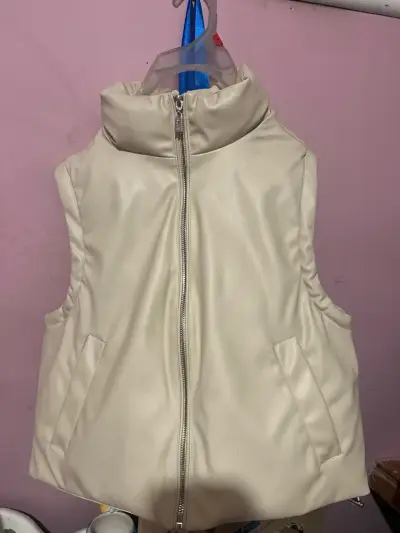 Chaqueta sin mangas beige Sybilla talla XS - miniatura 1