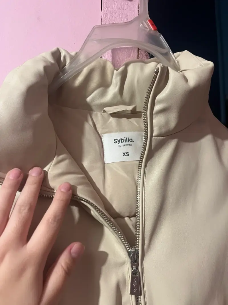 Chaqueta sin mangas beige Sybilla talla XS - 2