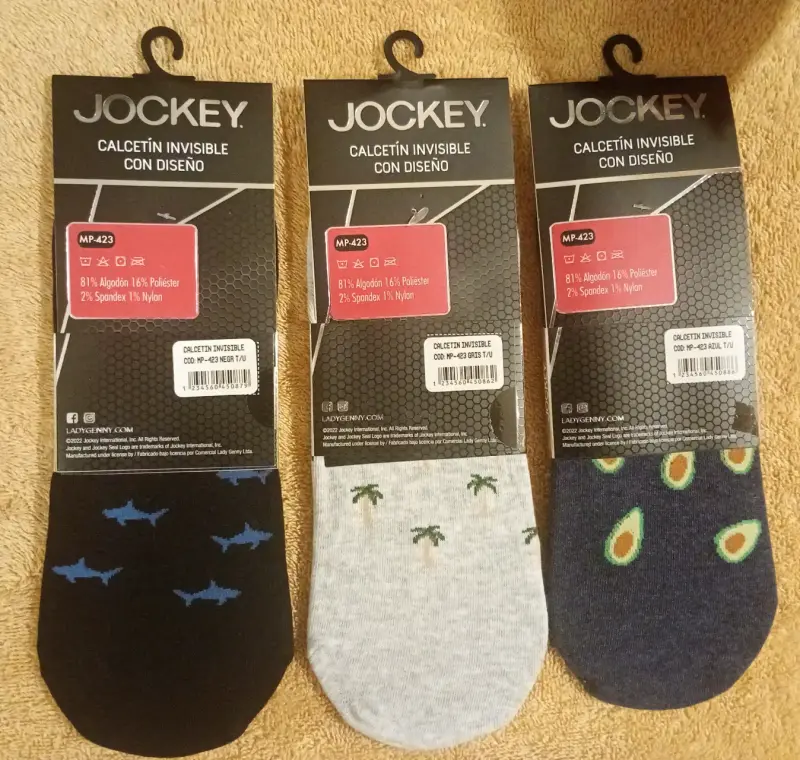 Pack de calcetines invisibles Jockey con diseño - 2
