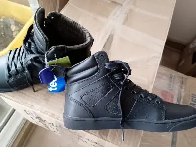 Zapatillas negras de cuero Teener con mem - miniatura 2