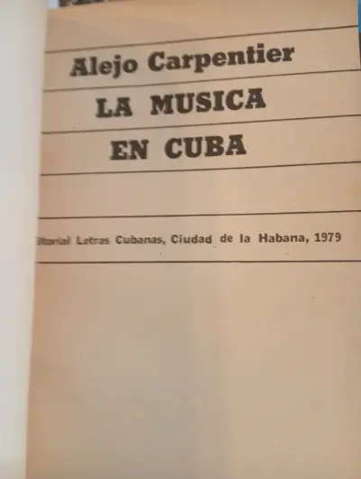 Libro 'La Música en Cuba' de Alejo Carpentier - miniatura 2