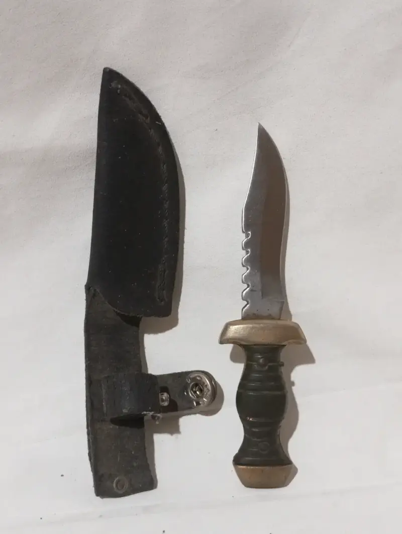 Cuchillo miniatura con Funda cuero - 2