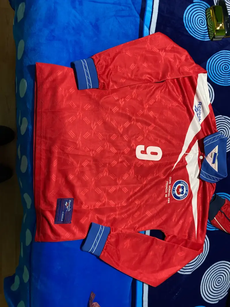 Camiseta Reebok Chile Mundial 1998 Zamorano - 1