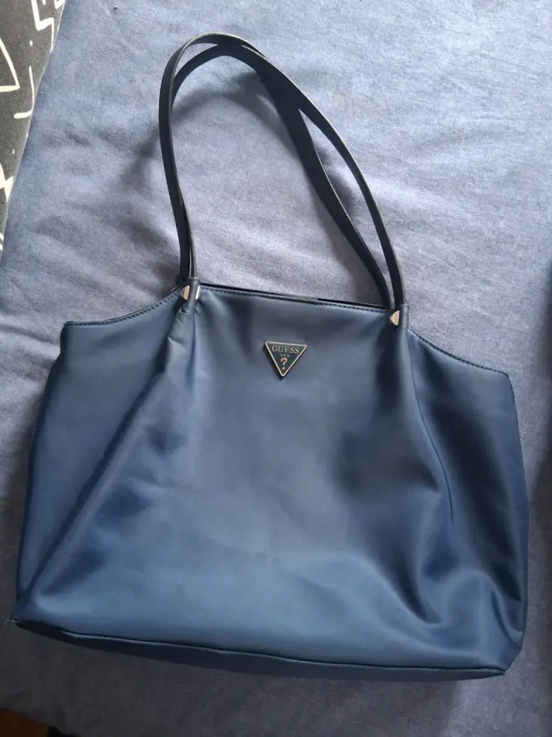 Bolso azul Guess de mujer con asas largas - 1