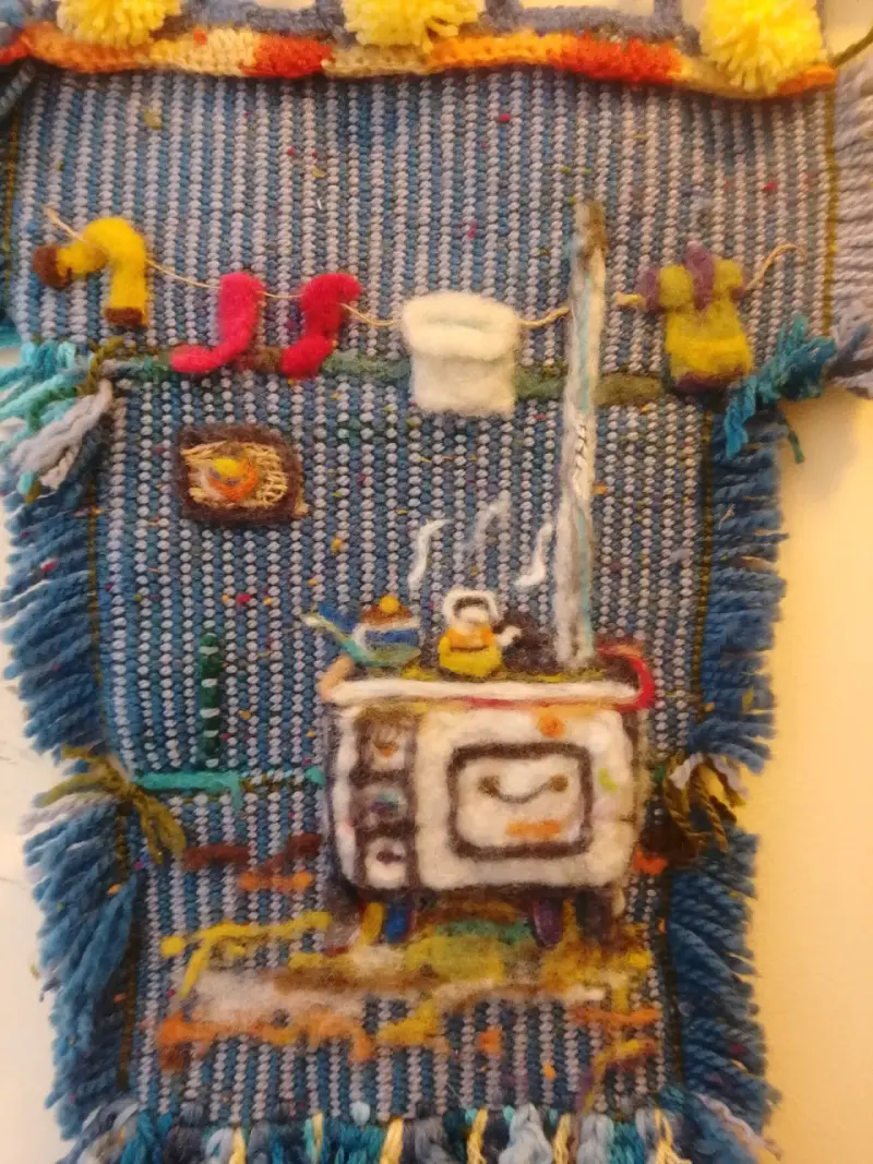 Tapiz Decorativo Hecho a Mano con Diseño de Cocina - 2