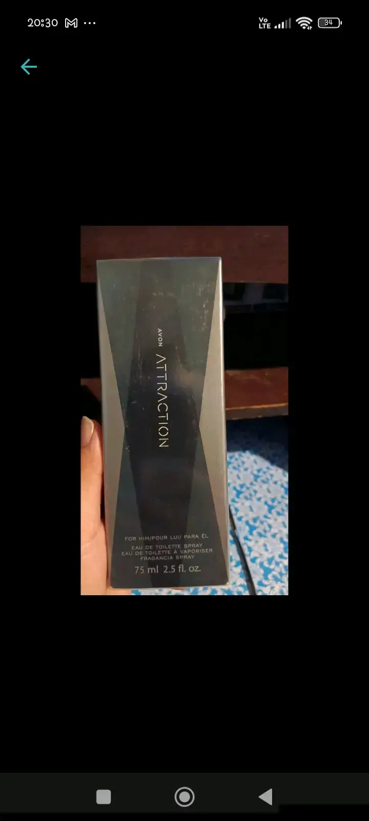 Perfume Avon Attraction para Hombre 75 ml