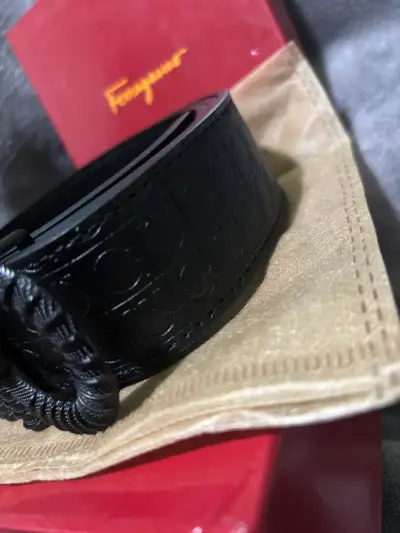 cinturón negro ferragamo - miniatura 3