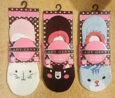 Calcetines invisibles Lady Genny con diseño animal - miniatura 1