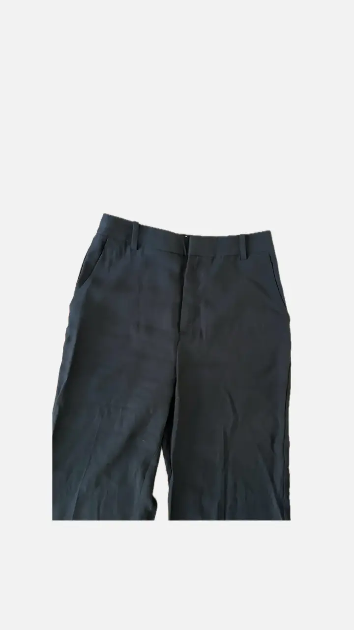 Pantalón sastre ancho negro elegante - 3