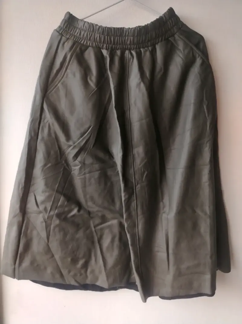 Falda larga verde musgo talla M