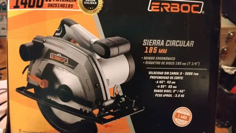 Sierra Circular Erboc 185mm 1400W - 1