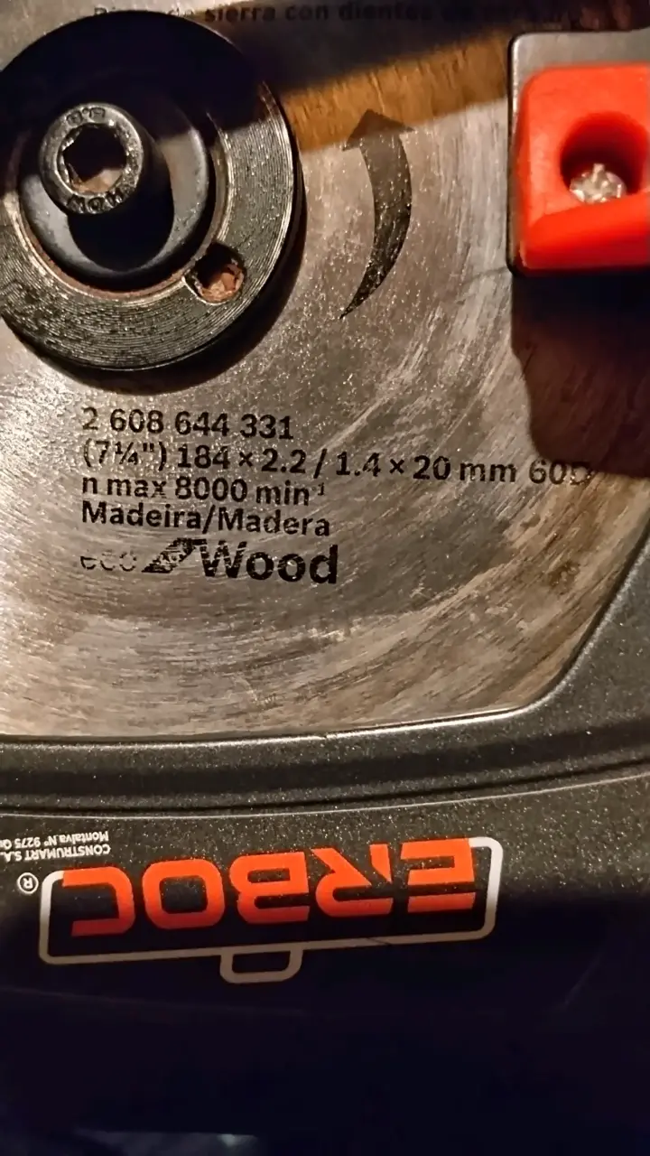 Sierra Circular Erboc 185mm 1400W - 4