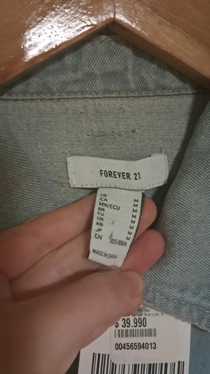 Chaqueta de mezclilla Forever 21 talla M - 3