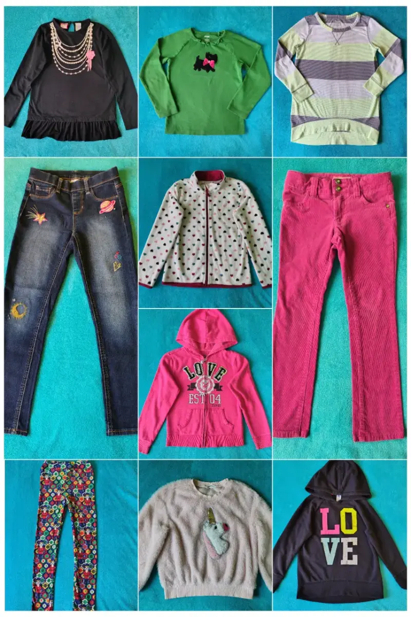 Lote de ropa infantil para niña