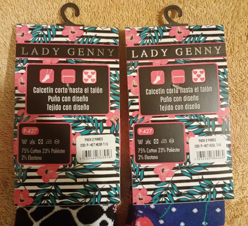 Calcetines invisibles Lady Genny con diseño animal - 4