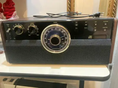 Tocadiscos retro con radio AM/FM y Bluetooth - miniatura 2