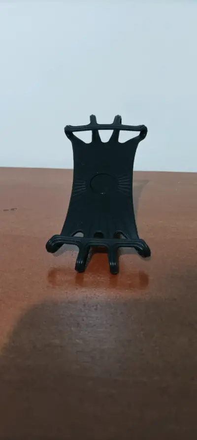 Soporte de celular para bicicleta ajustable negro - miniatura 2