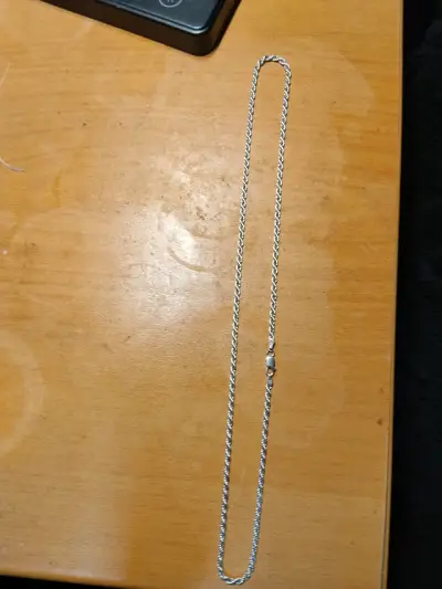 Cadena turbillon plata Italiana - miniatura 2