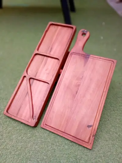 Juego de tablas de madera para picar y servir - miniatura 3