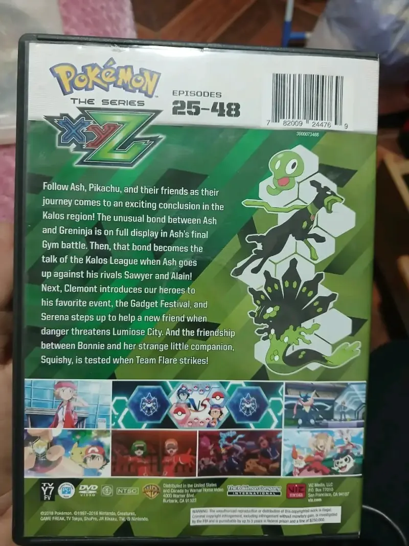 DVD Pokémon The Series XYZ Volumen 2 - 4