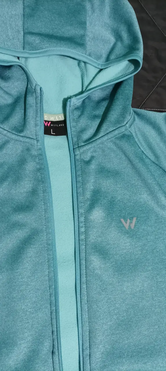 Polerón deportivo WETLAND azul con capucha talla L - 2