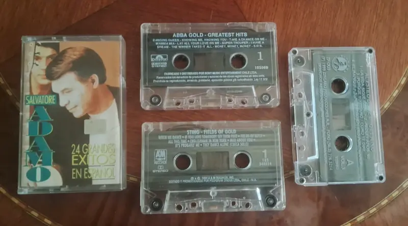 Cassettes de Salvatore Adamo,Abba,Sting,El Gitano - 1