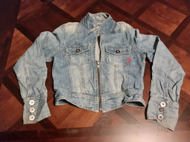 Chaqueta de mezclilla para niña CFL talla 12 años - 1