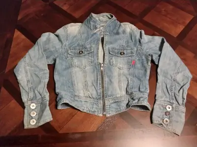Chaqueta de mezclilla para niña CFL talla 12 años - miniatura 1