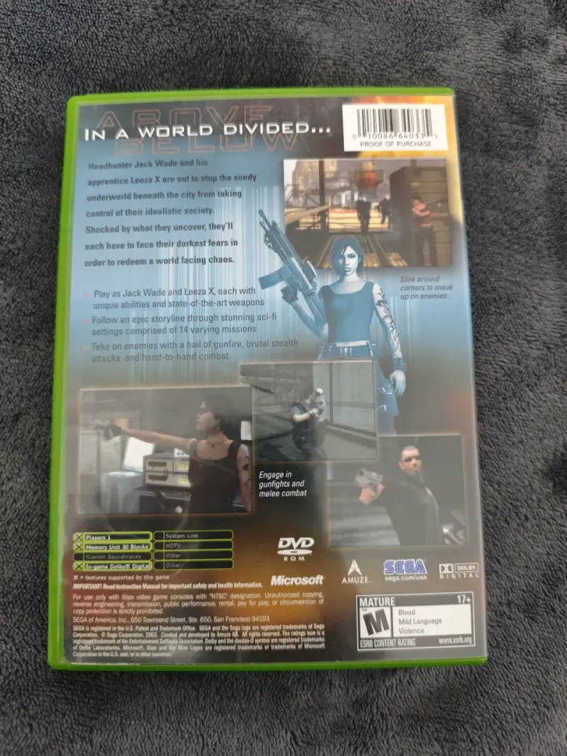 Juego Xbox Headhunter Redemption Sega - 2