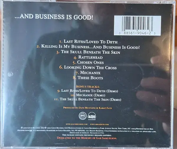 Megadeth - Killing Is My Business (CD) - 2