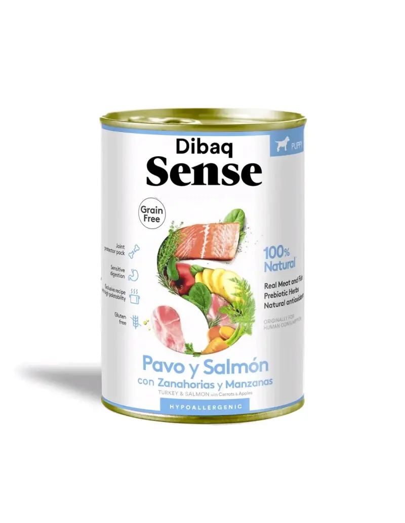 Comida para Cachorros Dibaq Sense Pavo y Salmón