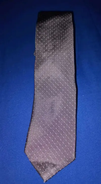 Corbata gris Adolfo Domínguez con diseño de puntos - miniatura 2