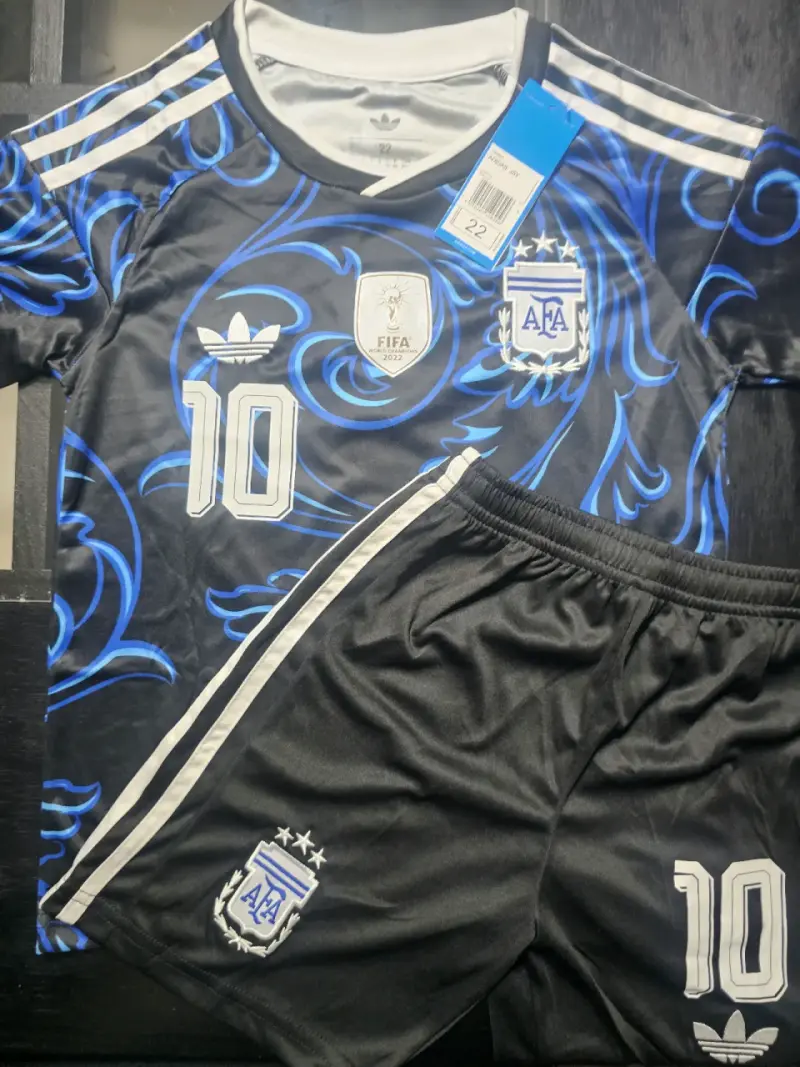 Conjunto de fútbol Argentina Messi 2026 para niños - 1