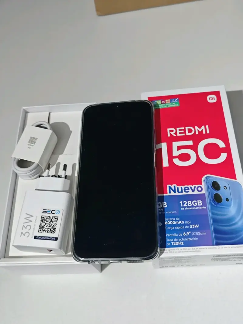 Smartphone Xiaomi Redmi 15C 128GB Negro - 1