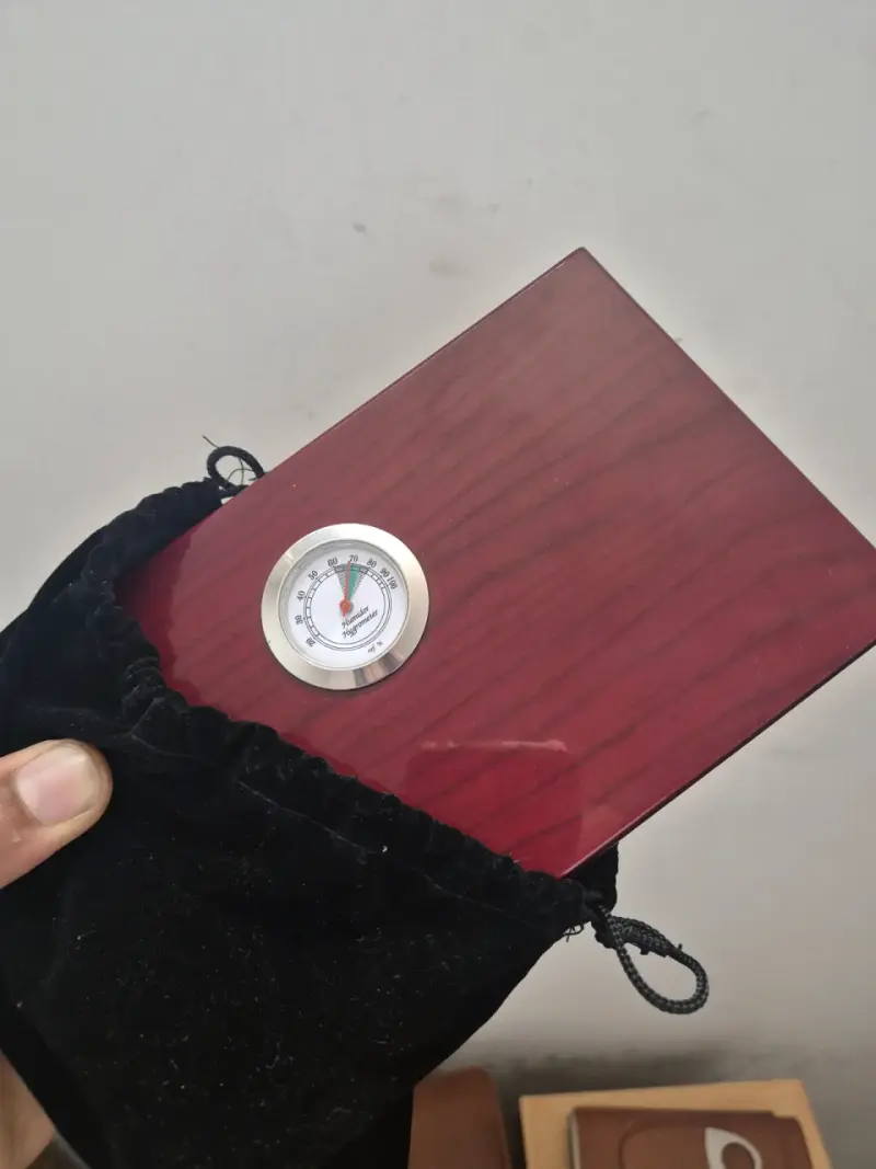 Humidor de madera para puros con higrómetro - 2