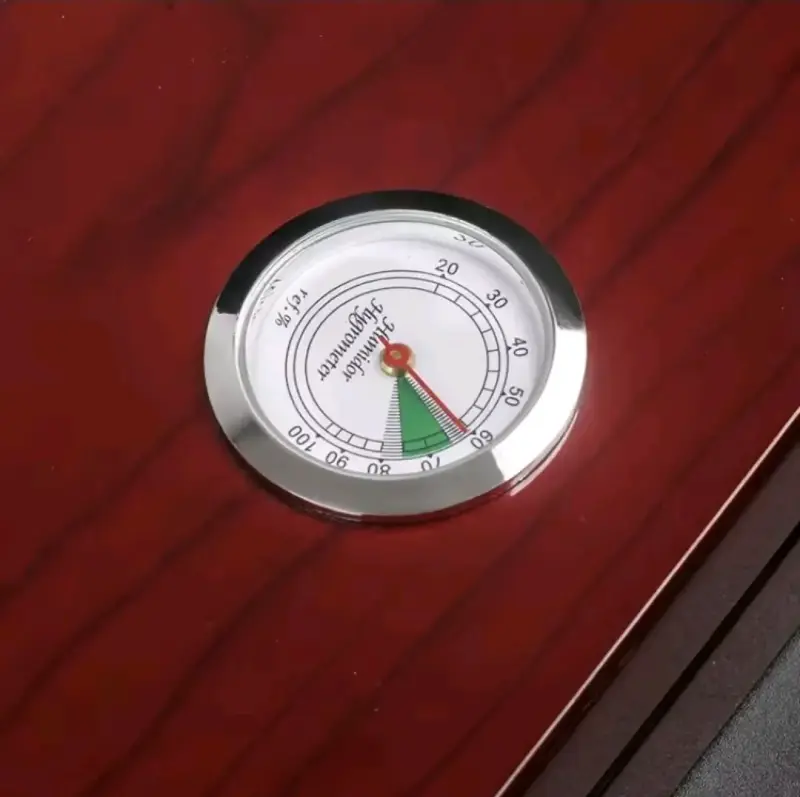 Humidor de madera para puros con higrómetro - 6