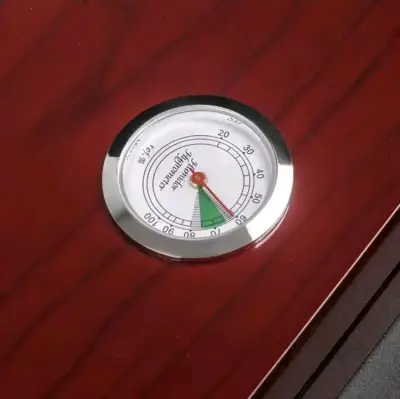 Humidor de madera para puros con higrómetro - miniatura 6