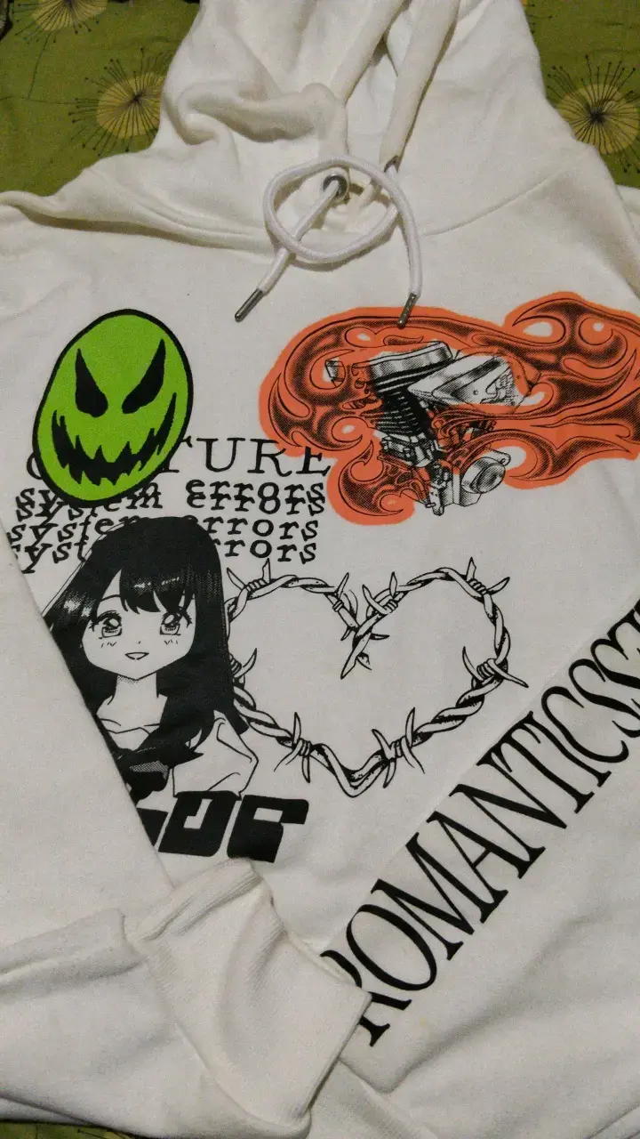 Polerón con diseño gráfico anime y motor - 3