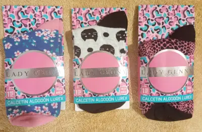 Calcetines Lady Genny Algodón Lurex Talla Única - miniatura 1